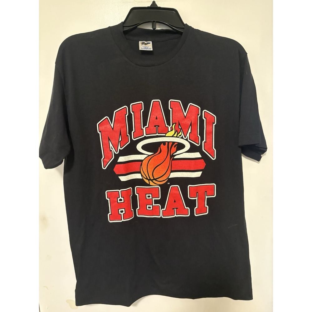 Vintage Miami Heat T-shirt Size L Single Stitch